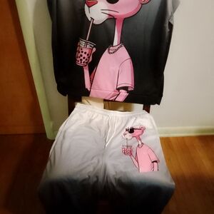 Pink Panther Graphic Men's Lounge Set
